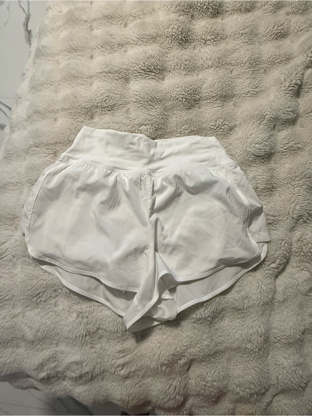 No Boundaries White Women's Athletic Running Shorts